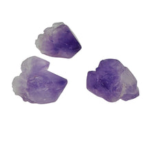 Load image into Gallery viewer, Amethyst Crystals Parcel Natural | 20x15x14 to 18x15x14mm | Purple | 3 Beads
