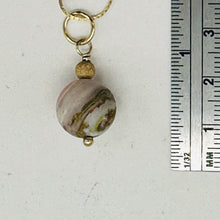 Load image into Gallery viewer, Pink Peruvian Opal Matte Finish Drop Bead Pendant | Pink | 1&quot; Long |
