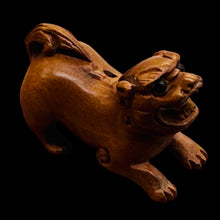 Load image into Gallery viewer, Imperial Guardian Lion Crouching Foo Dog | 1 Netsuke Bead | | 28x13x19mm | Brown
