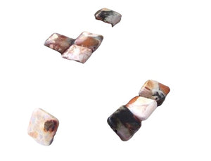 8 Conglomerate Jasper 15mm Square Beads 009325