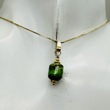 Load image into Gallery viewer, Gaspeite AAA 14K Gold Filled Pendant | 3/4&quot; Long | Green, Brown |
