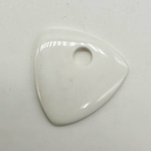 Designer Natural White Agate Pendant Bead 8699