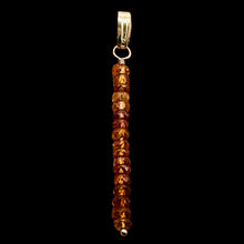 Load image into Gallery viewer, Sapphire Faceted Rondelle 14K Gold Filled Pendant | Pink, Orange | 1 1/2&quot; Long |
