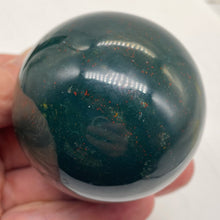 Load image into Gallery viewer, Bloodstone Sphere 380g (13.4oz) | 66mm (2.6&quot;) | Green Red | 1 Display Specimen |
