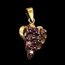 Load image into Gallery viewer, Ruby Gemstone Vermeil Pendant Necklace | Red | 1 inch long | 1 Pendant |
