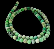 Load image into Gallery viewer, Mojito Minty Green Turquoise 5.5mm Round Bead Strand 107415

