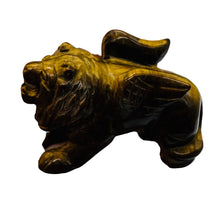 Load image into Gallery viewer, Winged Temple Dog Carved Figurine | 1 Statue | | 1 1/4 x 1 3/8" | Brown
