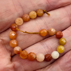 Autumn Jade Faceted Bead Strand 105665