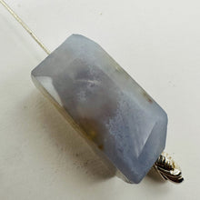 Load image into Gallery viewer, Chalcedony Druzy 32ct Designer Cut Pendant Bead | 27x14x10mm | Blue | 1 Bead |
