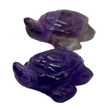 Load image into Gallery viewer, Majestic Carved Amethyst Sea Turtle Animal Beads
