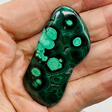 Load image into Gallery viewer, Malachite 47g Polished Gemstone WorryStone | 64x30x12mm | Green | 1 Specimen |
