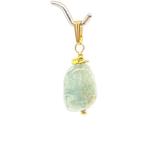Load image into Gallery viewer, Aquamarine 14K Gold Filled Drop Pendant | 1 1/2&quot; Long | Aqua | 1 Pendant |
