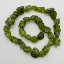 Load image into Gallery viewer, Garnet Nugget Strand | 16&quot; Long | 12x10x8 to 10x8x6mm | Green | 33 Beads |
