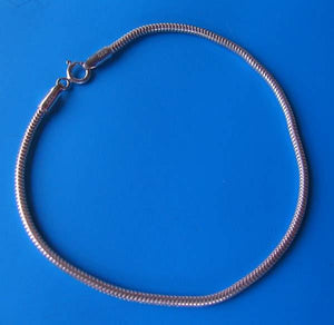 Italian Sterling Silver Snake Chain Necklace | 20" | 2mm | 7 Gram |