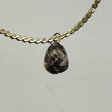Load image into Gallery viewer, 1 Champagne 1.32cts Diamond Briolette 18K Pendant 10359I
