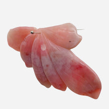 Load image into Gallery viewer, 84cts Hand Carved Pink Peruvian Opal Flower Bead | 130x48x6mm |
