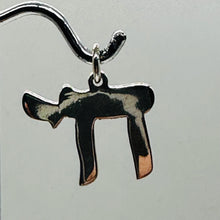 Load image into Gallery viewer, Chai Sterling Silver Symbol Pendant Charm | 7/8&quot; Long | Silver | 1 Pendant |
