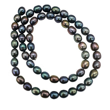 Load image into Gallery viewer, Blue, Pink &amp; Lavender Freshwater Pearls ' Near-Round Oval ' 7x6mm ' 10 Pearls
