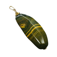 Load image into Gallery viewer, Ocean Jasper 14K Gold Filled Long Pendant | 2 1/2" Long| Green, Gold| 1 Pendant|
