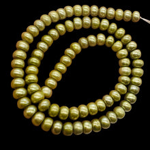 Load image into Gallery viewer, Dubai Pistachio Fresh Water Pearl Strand | 7x5mm | Pistachio Green }
