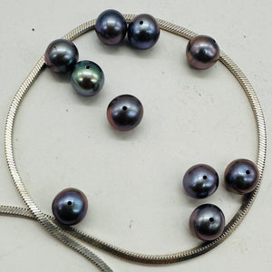 Spectacular Natural Forget-Me-Not Hued Freshwater Pearls | 7mm | 10 Pearls |