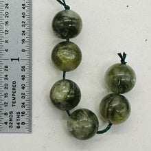 Load image into Gallery viewer, Mossy Aquamarine Round Bead Parcel | 10mm | Green, Clear | 6 Beads |
