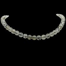 Load image into Gallery viewer, Tourmalinated Quartz Bead Strand |7mm | 15.5&quot; Long | Clear, Black | 56 Beads |
