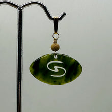 Load image into Gallery viewer, Jade New Zealand Maori Koru 14K Gold Filled Pendant | Green | 1&quot; Long |
