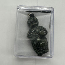 Load image into Gallery viewer, Kambaba Stone Goddess Pendant Necklace | 3/4&#39; Long | Green, Black | 1 Pendant |
