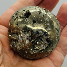 Load image into Gallery viewer, Pyrite Scrying 370 Gram Sphere | 2.3&quot; | Silver, Gold | 1 Display Specimen |
