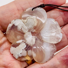 Load image into Gallery viewer, Quartz Pendant Flower | 55x8mm | Lavender White | 1 Bead |
