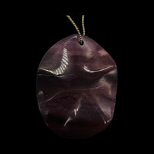 Load image into Gallery viewer, Mookaite Large Oval Pendant Bead | Maroon, Pink | 50x40x6mm |
