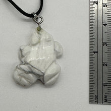 Load image into Gallery viewer, Howlite Stone Frog Pendant Necklace | 1 1/4&quot; Long | White | 1 Pendant |
