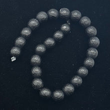 Load image into Gallery viewer, Black Stone - Africa Round Beads Half Strand | 8mm | Black Matte | 25 Beads |
