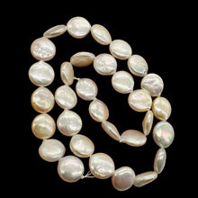 Load image into Gallery viewer, Amazing Natural Multi-Hue FW Coin Pearl Strand 104757A
