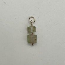 Load image into Gallery viewer, Natural Watermelon Tourmaline 14K Gold Filled Pendant | Green, Clear, Pale Pink|
