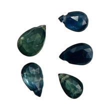 Load image into Gallery viewer, Sapphire AAA Faceted 4.4cts Parcel Briolette Beads | 6x4 to 5x4mm | Blue | 5 |
