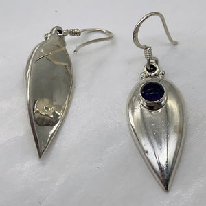 Royal Natural Amethyst Sterling Silver Drop Earrings | 1 3/4" Long |