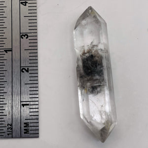 Quartz Shaman Double Terminated 22cts Crystal Point | 38x9mm | Clear, Included |