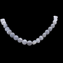 Load image into Gallery viewer, AAA Blue Chalcedony 8x3 Coin Bead Strand
