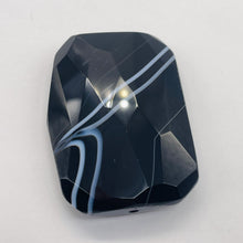 Load image into Gallery viewer, Onyx Flat Faceted Rectangular Pendant Bead | 50x48x14mm | Black White | 1 Bead |
