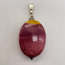 Load image into Gallery viewer, Mookaite Sterling Silver Oval Pendant | 1 1/2&quot; Long | Purple Silver | 1 Pendant|
