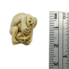 Load image into Gallery viewer, See No Evil Monkey Mammoth Tusk Pendant Bead | 16x13x12mm | Cream | 1 Bead |
