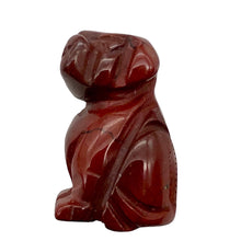 Load image into Gallery viewer, Brecciated Jasper Puppy Dog Figurine Worry Stone | 20x12x10mm | Red brown
