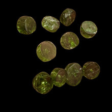 Load image into Gallery viewer, Tsavorite Garnet 6x2mm Faceted Rondelle Bead Parcel | 1&quot; Long | Green| 10 Beads|
