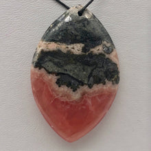 Load image into Gallery viewer, 80cts Natural Red Rhodochrosite 43x28mm Pendant Bead
