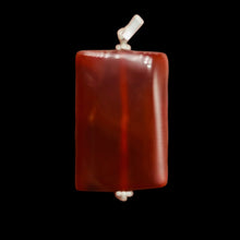 Load image into Gallery viewer, Carnelian Rectangle Cut 14kgf Pendant | 2&quot; Long | 37x22mm (Carnelian) | Orange |
