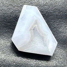 Load image into Gallery viewer, Chalcedony Druzy 25ct Designer Cut Pendant Bead| 26x17x8mm| Blue|1 Pendant Bead|
