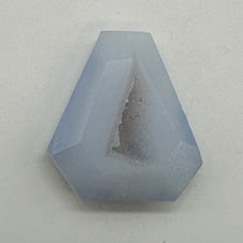Load image into Gallery viewer, Chalcedony Druzy 31ct Designer Cut Pendant Bead| 26x21x8 | Blue|1 Pendant Bead |
