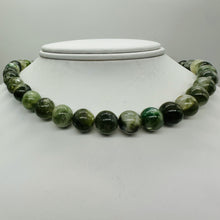 Load image into Gallery viewer, Mossy Aquamarine Round Bead Strand | 10mm | Green, Clear | 37 Beads |
